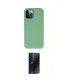 ieg™ iPhone 12 Pro Kılıf Zirve Modern Özel Seri - Siyah 3D Antistatik Hayalet Cam Ekran Koruyucu