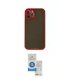ieg™ iPhone 12 Pro Max Kılıf Ahenk Çizgi Serisi - Şeffaf Royal Nano Ekran Koruyucu