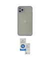 ieg™ iPhone 12 Pro Max Kılıf Ahenk Çizgi Serisi - Şeffaf Royal Nano Ekran Koruyucu