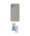 ieg™ iPhone 12 Pro Max Kılıf Ahenk Çizgi Serisi - Şeffaf Royal Nano Ekran Koruyucu