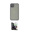 ieg™ iPhone 12 Pro Max Kılıf Ahenk Çizgi Serisi - Şeffaf Temperli Cam Ekran Koruyucu