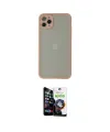 ieg™ iPhone 12 Pro Max Kılıf Ahenk Çizgi Serisi - Şeffaf Temperli Cam Ekran Koruyucu