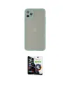 ieg™ iPhone 12 Pro Max Kılıf Ahenk Çizgi Serisi - Şeffaf Temperli Cam Ekran Koruyucu