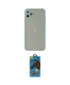 ieg™ iPhone 12 Pro Max Kılıf Ahenk Çizgi Serisi - Siyah 18D Cam Ekran Koruyucu