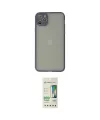 ieg™ iPhone 12 Pro Max Kılıf Ahenk Çizgi Serisi - Siyah 20D Premium Cam Ekran Koruyucu