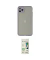 ieg™ iPhone 12 Pro Max Kılıf Ahenk Çizgi Serisi - Siyah 20D Premium Cam Ekran Koruyucu