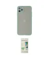 ieg™ iPhone 12 Pro Max Kılıf Ahenk Çizgi Serisi - Siyah 20D Premium Cam Ekran Koruyucu