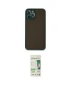 ieg™ iPhone 12 Pro Max Kılıf Ahenk Çizgi Serisi - Siyah 20D Premium Cam Ekran Koruyucu