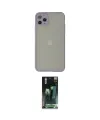 ieg™ iPhone 12 Pro Max Kılıf Ahenk Çizgi Serisi - Siyah 360 Mat Full Body Arka Koruyucu