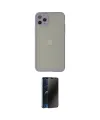 ieg™ iPhone 12 Pro Max Kılıf Ahenk Çizgi Serisi - Siyah 3D Antistatik Hayalet Cam Ekran Koruyucu