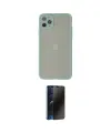 ieg™ iPhone 12 Pro Max Kılıf Ahenk Çizgi Serisi - Siyah 3D Antistatik Hayalet Cam Ekran Koruyucu