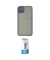 ieg™ iPhone 12 Pro Max Kılıf Ahenk Çizgi Serisi - Siyah 5D Eko Cam Ekran Koruyucu