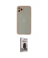 ieg™ iPhone 12 Pro Max Kılıf Ahenk Çizgi Serisi - Siyah Bilvis Hayalet Cam Ekran Koruyucu