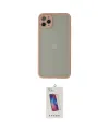 ieg™ iPhone 12 Pro Max Kılıf Ahenk Çizgi Serisi - Siyah Joko 5D Cam
