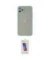 ieg™ iPhone 12 Pro Max Kılıf Ahenk Çizgi Serisi - Siyah Joko 5D Cam