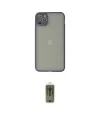 ieg™ iPhone 12 Pro Max Kılıf Ahenk Çizgi Serisi - Siyah Joko Magic 5D Hayalet Cam