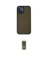 ieg™ iPhone 12 Pro Max Kılıf Ahenk Çizgi Serisi - Siyah Joko Magic 5D Hayalet Cam