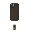ieg™ iPhone 12 Pro Max Kılıf Ahenk Çizgi Serisi - Siyah Joko Magic 5D Hayalet Cam