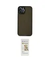 ieg™ iPhone 12 Pro Max Kılıf Ahenk Çizgi Serisi - Siyah Mat Seramik Nano Ekran Koruyucu