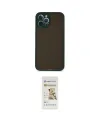 ieg™ iPhone 12 Pro Max Kılıf Ahenk Çizgi Serisi - Siyah Mat Seramik Nano Ekran Koruyucu