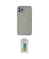 ieg™ iPhone 12 Pro Max Kılıf Ahenk Çizgi Serisi - Siyah Polymer Nano Ekran Koruyucu