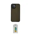 ieg™ iPhone 12 Pro Max Kılıf Ahenk Çizgi Serisi - Siyah Polymer Nano Ekran Koruyucu