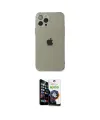 ieg™ iPhone 12 Pro Max Kılıf Ahenk Doku - Şeffaf Temperli Cam Ekran Koruyucu