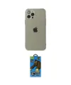 ieg™ iPhone 12 Pro Max Kılıf Ahenk Doku - Siyah 18D Cam Ekran Koruyucu
