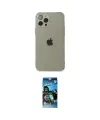 ieg™ iPhone 12 Pro Max Kılıf Ahenk Doku - Siyah 34D Izgaralı Cam