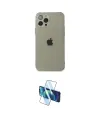 ieg™ iPhone 12 Pro Max Kılıf Ahenk Doku - Siyah 3D Antistatik Cam Ekran Koruyucu