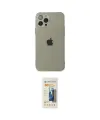 ieg™ iPhone 12 Pro Max Kılıf Ahenk Doku - Siyah 6D Mat Seramik Hayalet Nano Ekran Koruyucu