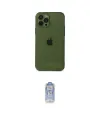 ieg™ iPhone 12 Pro Max Kılıf Ahenk Doku - Siyah Joko Magic 5D Cam