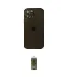 ieg™ iPhone 12 Pro Max Kılıf Ahenk Doku - Siyah Joko Magic 5D Hayalet Cam
