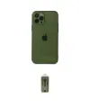 ieg™ iPhone 12 Pro Max Kılıf Ahenk Doku - Siyah Joko Magic 5D Hayalet Cam