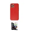 ieg™ iPhone 12 Pro Max Kılıf Ahenk Işık - Şeffaf Temperli Cam Ekran Koruyucu