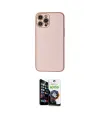 ieg™ iPhone 12 Pro Max Kılıf Ahenk Işık - Şeffaf Temperli Cam Ekran Koruyucu