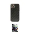 ieg™ iPhone 12 Pro Max Kılıf Ahenk Işık - Şeffaf Temperli Cam Ekran Koruyucu
