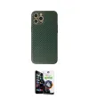 ieg™ iPhone 12 Pro Max Kılıf Ahenk Işık - Şeffaf Temperli Cam Ekran Koruyucu