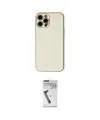 ieg™ iPhone 12 Pro Max Kılıf Ahenk Işık - Şeffaf Uv Polymer Nano Ekran Koruyucu