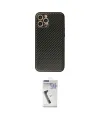 ieg™ iPhone 12 Pro Max Kılıf Ahenk Işık - Şeffaf Uv Polymer Nano Ekran Koruyucu