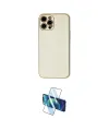 ieg™ iPhone 12 Pro Max Kılıf Ahenk Işık - Siyah 3D Antistatik Cam Ekran Koruyucu