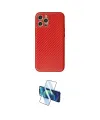 ieg™ iPhone 12 Pro Max Kılıf Ahenk Işık - Siyah 3D Antistatik Cam Ekran Koruyucu