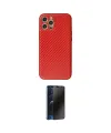 ieg™ iPhone 12 Pro Max Kılıf Ahenk Işık - Siyah 3D Antistatik Hayalet Cam Ekran Koruyucu