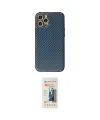ieg™ iPhone 12 Pro Max Kılıf Ahenk Işık - Siyah 6D Mat Seramik Hayalet Nano Ekran Koruyucu
