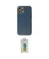 ieg™ iPhone 12 Pro Max Kılıf Ahenk Işık - Siyah Polymer Nano Ekran Koruyucu