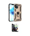 ieg™ iPhone 12 Pro Max Kılıf Ahenk Klasik Koleksiyonu - Şeffaf Temperli Cam Ekran Koruyucu