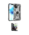 ieg™ iPhone 12 Pro Max Kılıf Ahenk Klasik Koleksiyonu - Şeffaf Temperli Cam Ekran Koruyucu