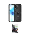ieg™ iPhone 12 Pro Max Kılıf Ahenk Klasik Koleksiyonu - Şeffaf Temperli Cam Ekran Koruyucu