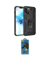 ieg™ iPhone 12 Pro Max Kılıf Ahenk Klasik Koleksiyonu - Siyah 18D Cam Ekran Koruyucu