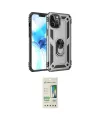 ieg™ iPhone 12 Pro Max Kılıf Ahenk Klasik Koleksiyonu - Siyah 20D Premium Cam Ekran Koruyucu